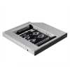 DVD helyre 2,5" SATA HDD Akasa N.Stor S12 SATA ODD notebook konverter AK-OA2SSA-BKV2 Technikai adatok