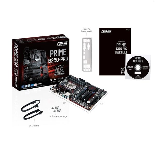 B250 alaplap LGA1151 ASUS PRIME B250-PRO fotó, illusztráció : AMB250PRO