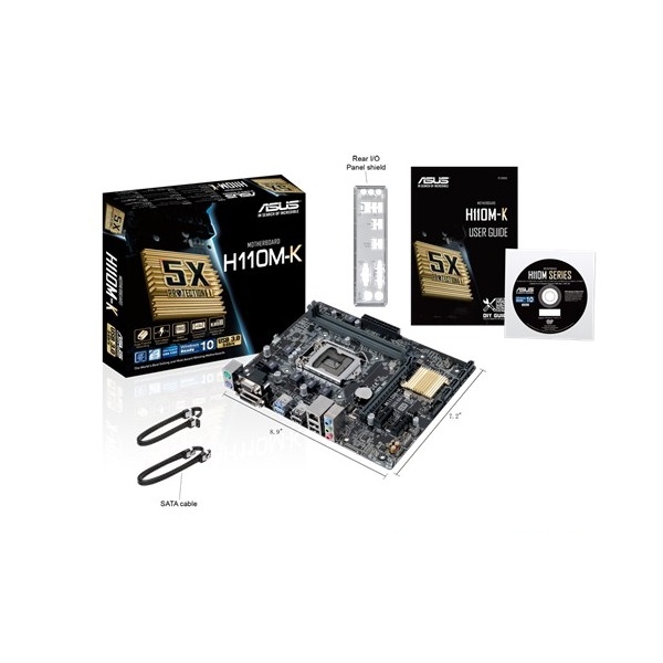 Alaplap H110M LGA1151 ASUS H110M-K fotó, illusztráció : AMH110MK