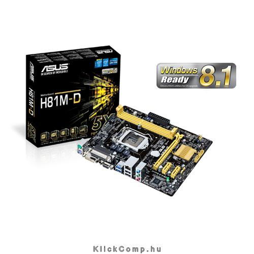 ASUS H81M-D alaplap fotó, illusztráció : AMH81MD