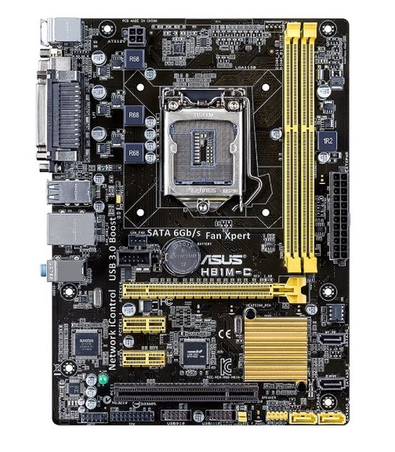 Alaplap H81M ASUS H81M-D R 2.0 fotó, illusztráció : AMH81MD20