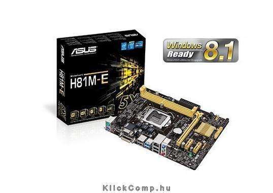 Alaplap H81M ASUS H81M-E fotó, illusztráció : AMH81ME