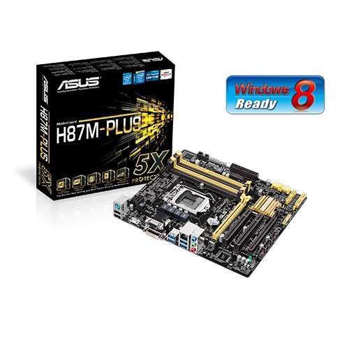 ASUS H87M-PLUS alaplap fotó, illusztráció : AMH87MPLUS