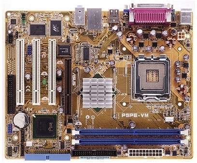 ASUS P5PE-VM alaplap fotó, illusztráció : AMP5PEVM