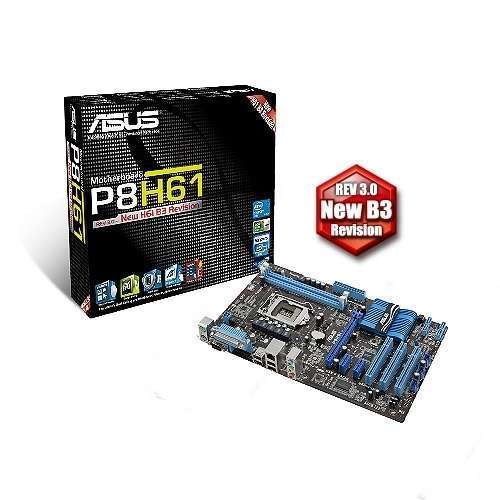 ASUS P8H61 alaplap Rev 3.0 fotó, illusztráció : AMP8H61