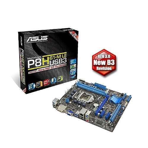 ASUS P8H61-M LE/USB3 alaplap fotó, illusztráció : AMP8H61MLEU3