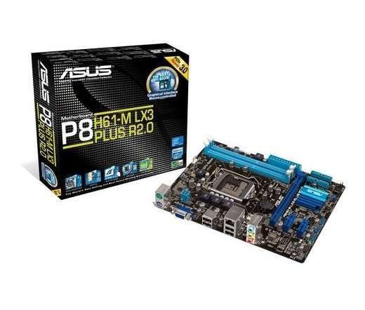 ASUS P8H61-M LX3 PLUS R2.0 alaplap fotó, illusztráció : AMP8H61MLX3PLUSR2