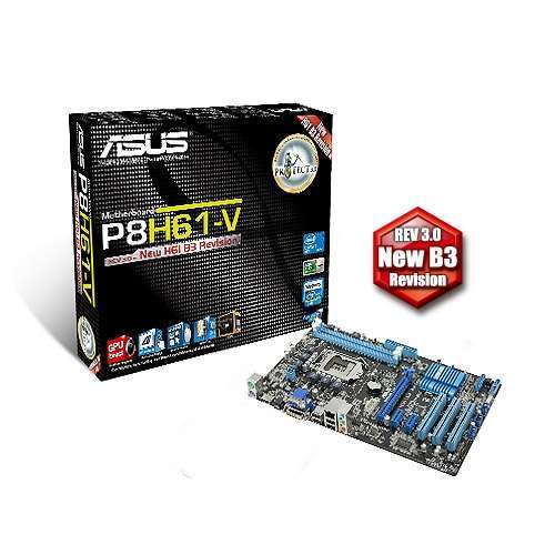 ASUS P8H61-V alaplap Rev 3.0 fotó, illusztráció : AMP8H61V