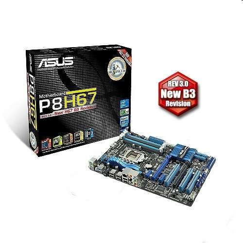 ASUS P8H67 alaplap Rev 3.0 fotó, illusztráció : AMP8H67