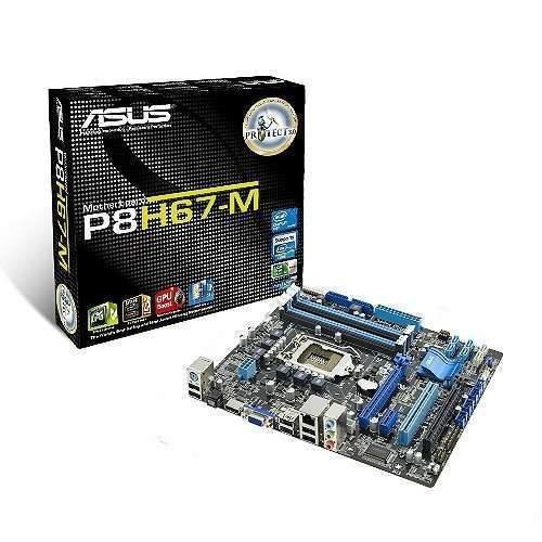 ASUS P8H67-M alaplap Rev 3.0 fotó, illusztráció : AMP8H67M