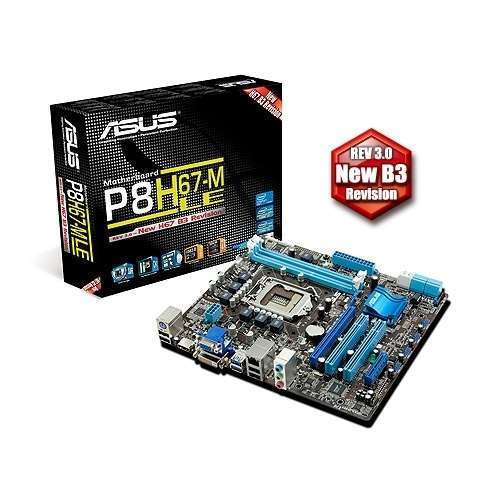 ASUS P8H67-M LE alaplap Rev 3.0 fotó, illusztráció : AMP8H67MLE