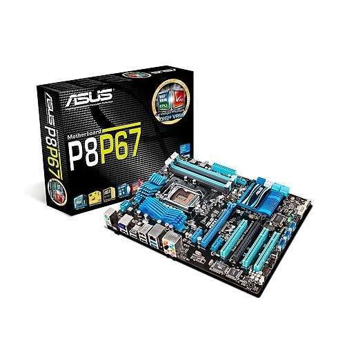 ASUS P8P67 alaplap Rev 3.0 fotó, illusztráció : AMP8P67