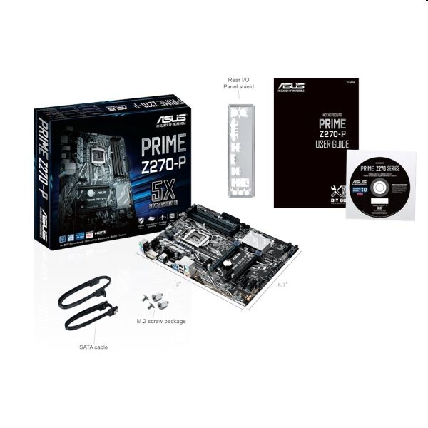 Z270 alaplap LGA1151 ASUS PRIME Z270-P fotó, illusztráció : AMZ270P