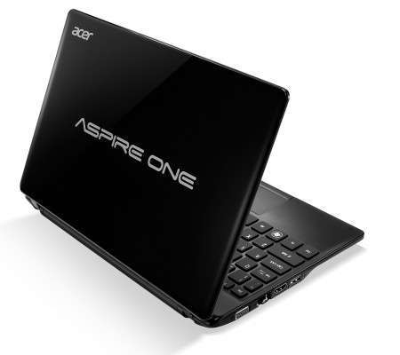 Netbook Acer One 725 fekete netbok, 11,6  AMD C60, 4GB, 500HDD, 4cell, Linpus L fotó, illusztráció : AO725-C6CKK