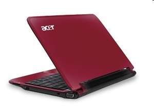 Acer Aspire ONE 751 piros netbook 11.6  Atom Z520 1.33GHz 1GB 160GB 3G modul XP fotó, illusztráció : AO751H-52BGRED