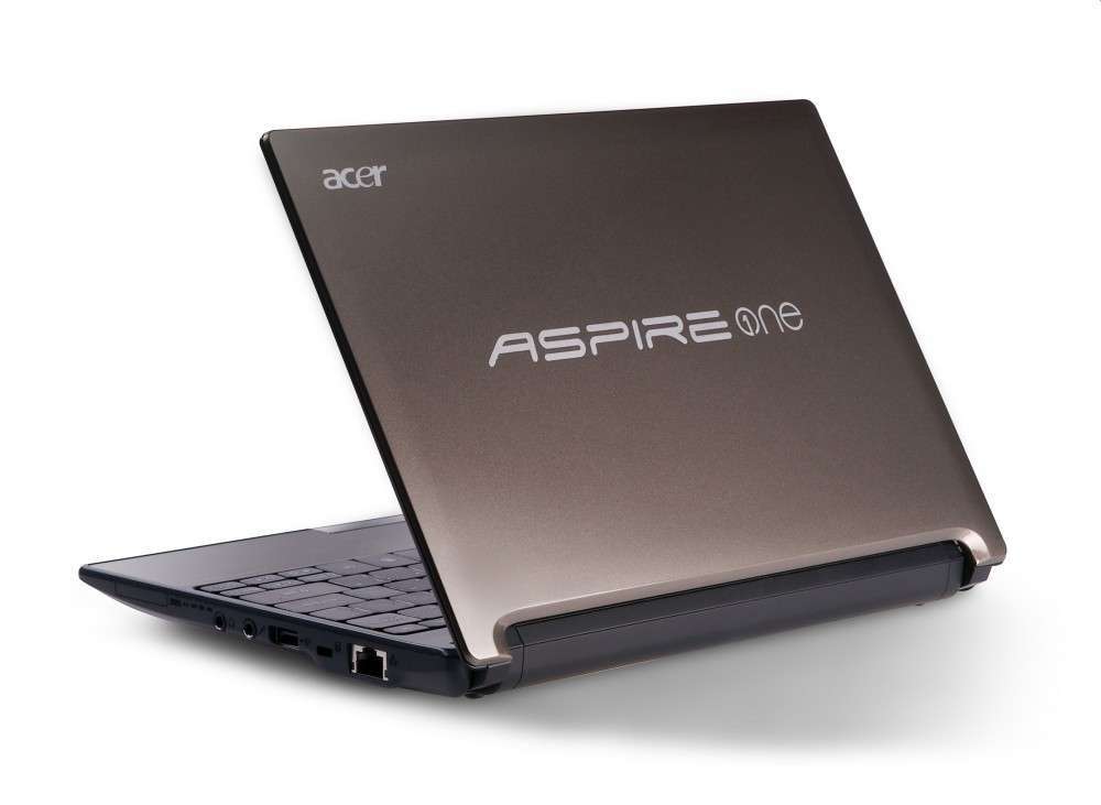 Acer One D255E barna netbook 10.1  WSVGA ADC N550 1.5GHz GMA3150 1GB 250GB W7ST fotó, illusztráció : AOD255E-N55DQCC