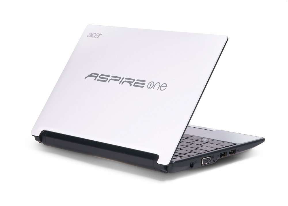 Acer One D255E fehér netbook 10.1  WSVGA ADC N550 1.5GHz GMA3150 1GB 250GB W7ST fotó, illusztráció : AOD255E-N55DQWS