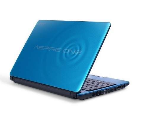 Acer One D270 kék netbook 10.1  CB N2600 Intal Atom Dual Core - Már nem forgalm fotó, illusztráció : AOD270-26CBB
