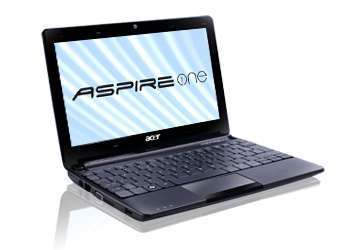 Acer One D270 fekete netbook 10.1  CB N2600 GMA 1GB 320GB W7ST PNR 1 év fotó, illusztráció : AOD270-26DKK