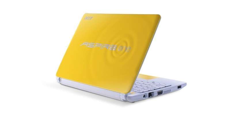 Acer One Happy2 citrom netbook 10.1  CB ADC N570 1.66GHz GMA3150 1GB 250GB W7ST fotó, illusztráció : AOHAPPY2-N57DQYY