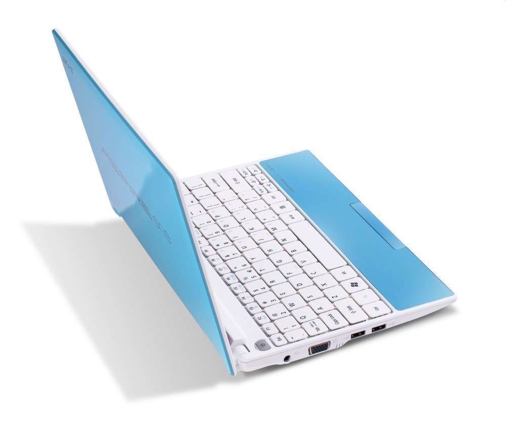 Acer One Happy Hawaii Kék netbook 10.1  WSVGA Atom N450 1.66GHz GMA3150 1GB 250 fotó, illusztráció : AOHAPPY-2DQB2B