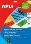 Etikett, 105x148 mm, színes, APLI, piros, 80 etikett csomag APLI-12993 Technikai adatok