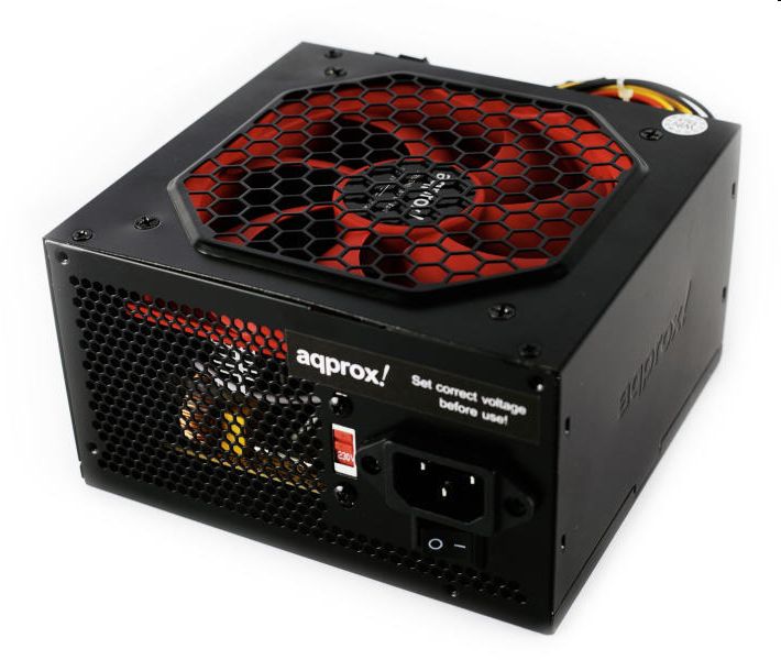 Tápegység 500W 12cm fan passzív PFC AC kábellel APPROX LITEB02 fotó, illusztráció : APP500LITEB02