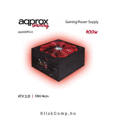 800W tápegység 14cm fan aktív PFC APPROX fotó, illusztráció : APP800PSV2