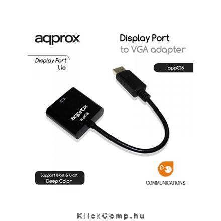 Display Port to VGA Adapter APPROX fotó, illusztráció : APPC15