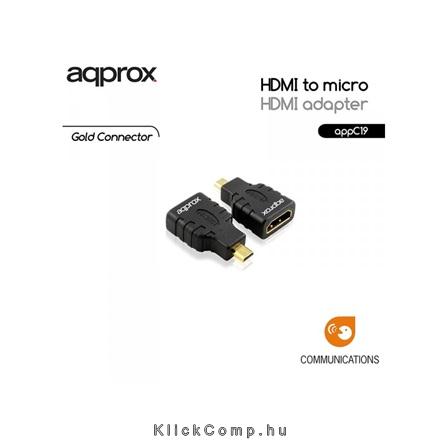HDMI to micro HDMI adapter APPROX fotó, illusztráció : APPC19