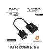 VGA - HDMI Adapter with audio input APPROX APPC25 konverter                                                                                                                                             