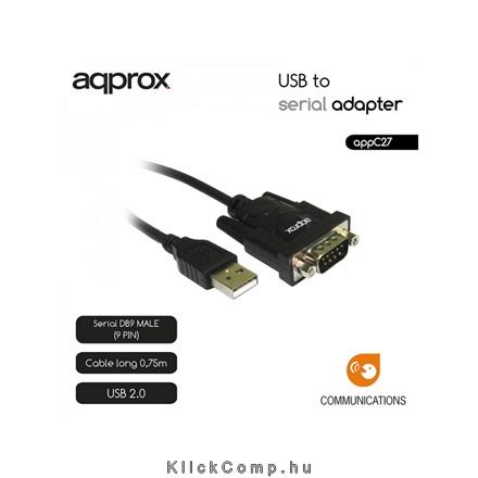 USB to Serial port (RS232) adapter APPROX APPC27 fotó, illusztráció : APPC27