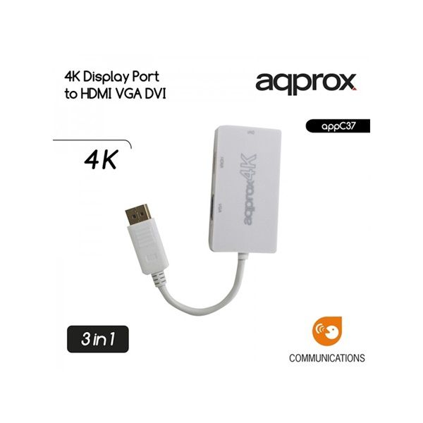 Display Port átalakító 4K HDMI, VGA és DVI adatpet fotó, illusztráció : APPC37