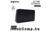 HDD ház 2,5" USB3.0 Sata külső merevlemez ház Fekete