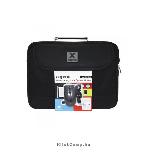 15,6  Notebook táska + Notebook egér APPOMNBO APPROX fotó, illusztráció : APPNBBUNDLE