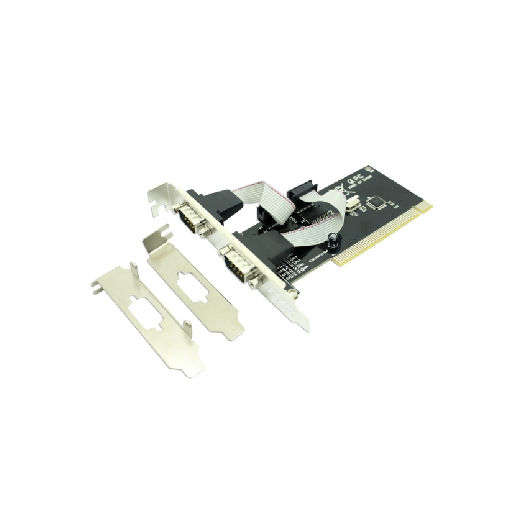 Soros port PCI Kártya Low profile hátlap a csomagban 2db RS232 fotó, illusztráció : APPPCI2S