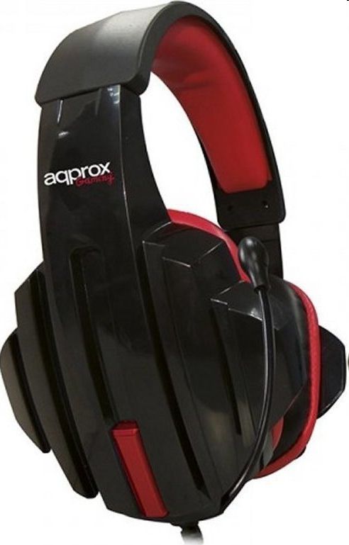 Gaming Headset Skull 40mm sztereó hangszoró 2m kábel Fekete-Piros APPROX fotó, illusztráció : APPSKULL