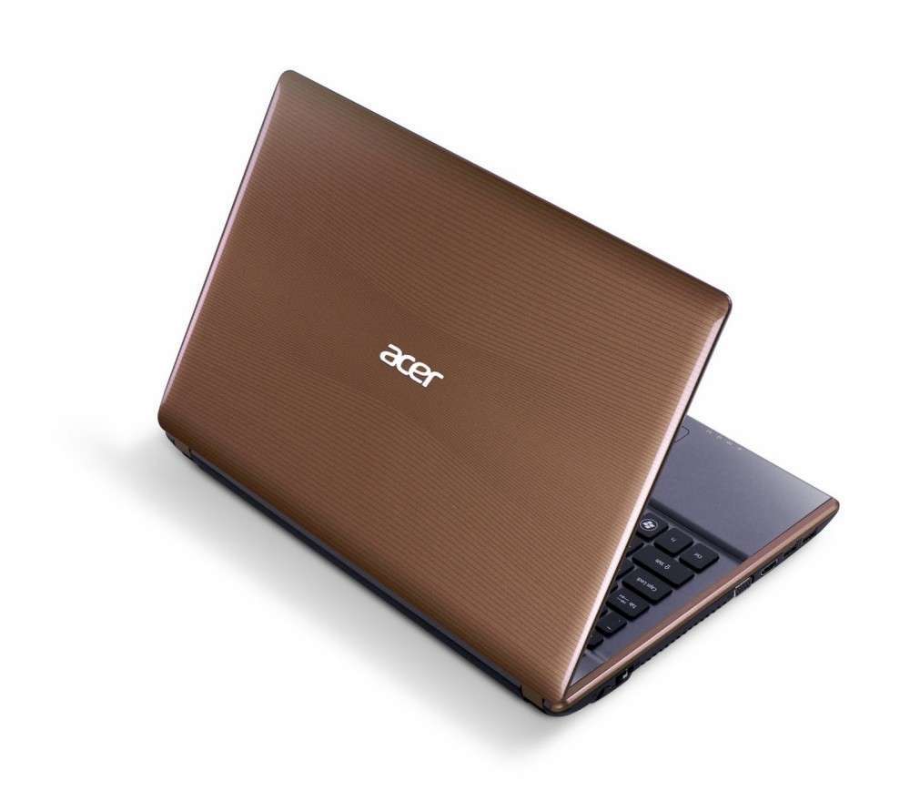 Acer Aspire 4755G barna notebook 14  i3 2330M 2.2Hz nV GT540 4GB 500GB Linux PN fotó, illusztráció : AS4755G-2334G50MNCSL