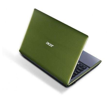 Acer Aspire 4755G zöld notebook 14  i5 2430M 2.4GHz nV GT540 4GB 500GB W7HP PNR fotó, illusztráció : AS4755G-2434G50MNGS