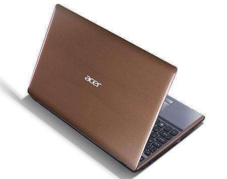 Acer Aspire 5755G barna notebook 15.6  i5 2430M 2.4GHz nV GT540 4GB 500GB Linux fotó, illusztráció : AS5755G-2434G50MNCS