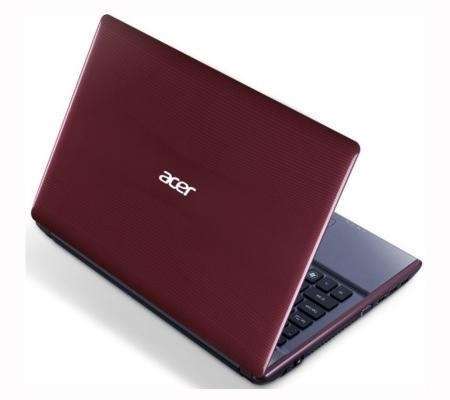 Acer Aspire 5755G piros notebook 15.6  i5 2430M 2.4GHz nV GT540 4GB 500GB Linux fotó, illusztráció : AS5755G-2434G50MNRS