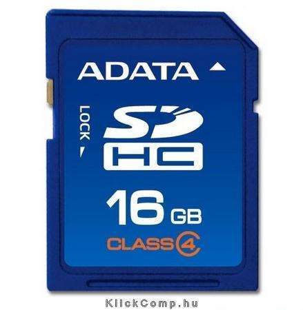 16GB SD SDHC Class 4 memória kártya fotó, illusztráció : ASDH16GCL4-R