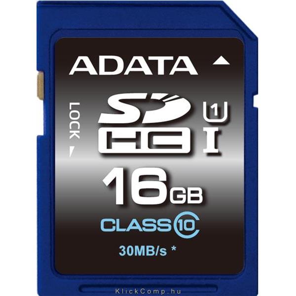 Memória-kártya 16GB SDHC UHS-I CLASS 10 fotó, illusztráció : ASDH16GUICL10-R