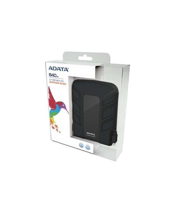 2,5  500GB külső USB2.0 fekete ütés és vízálló SH93 winchester fotó, illusztráció : ASH93-500GU-CBK