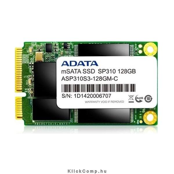 128GB SSD mSATA3 ADATA SP310 Premier Pro Series Solid State Disk fotó, illusztráció : ASP310S3-128GM-C