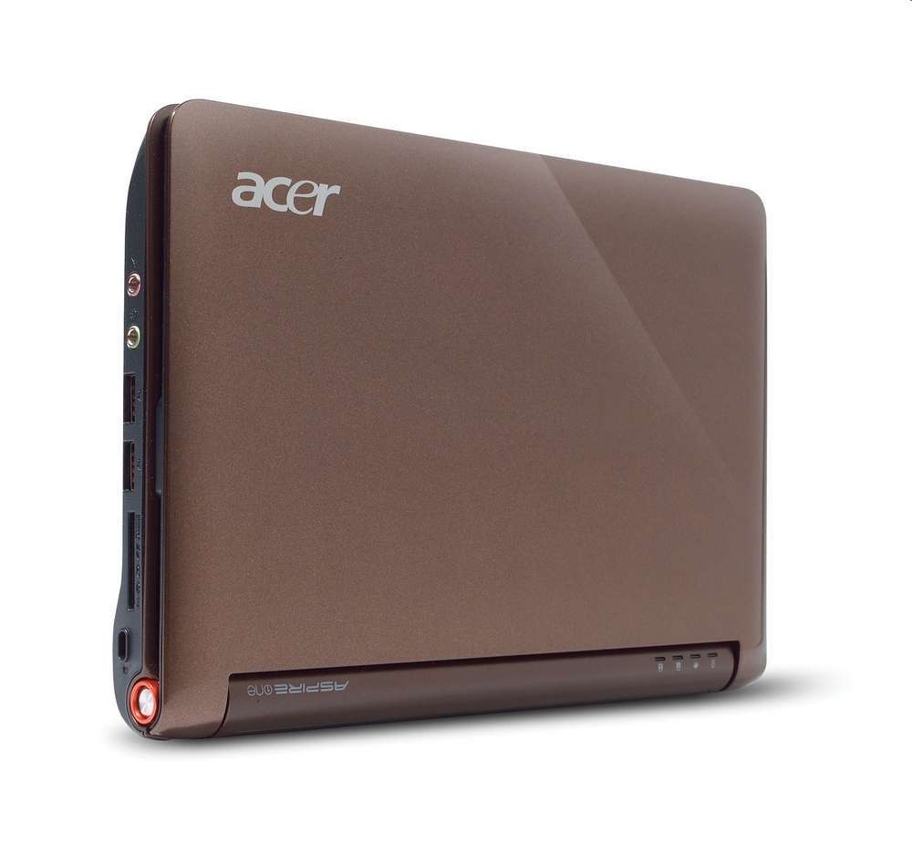 Acer Aspire ONE A150-A barna netbook Atom N270 1.6GHz 2x512MB 120GB Linux PNR 1 fotó, illusztráció : ASPOA150ABR