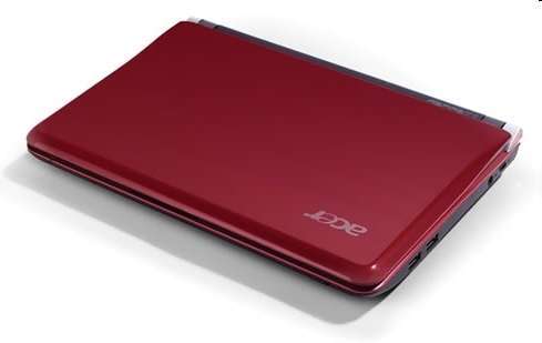 Acer Aspire ONE D150 netbook, piros 10.1  LED CB, Atom N280 1.6GHz, 1GB, 160G, fotó, illusztráció : ASPOD1501BRED