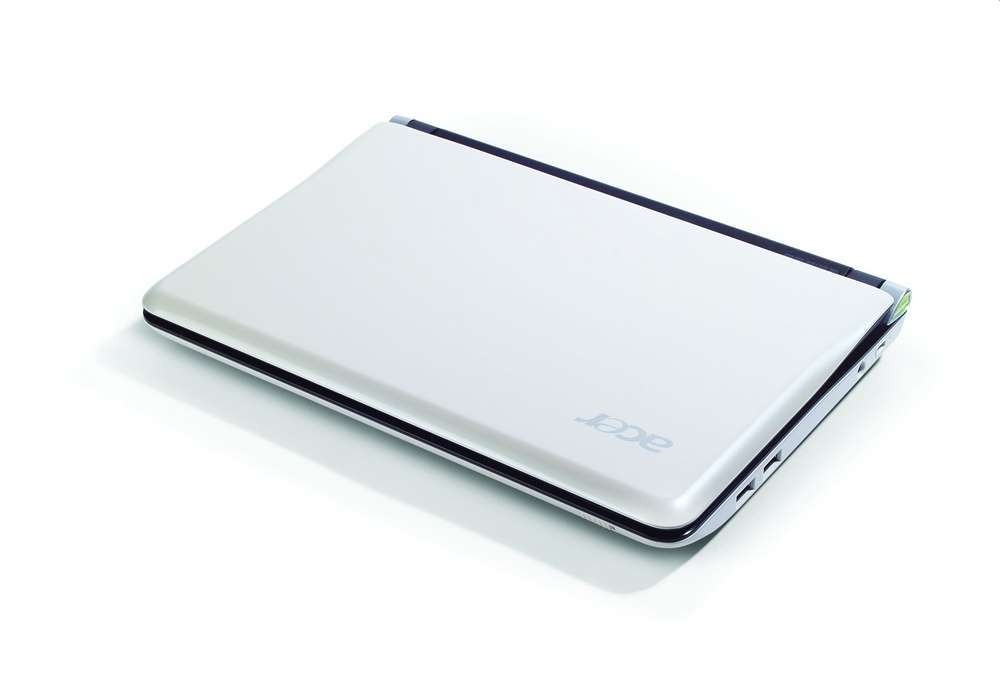 Acer Aspire ONE D150 netbook, fehér 10.1  LED CB, Atom N280 1.6GHz, 1GB, 160G, fotó, illusztráció : ASPOD1501BW