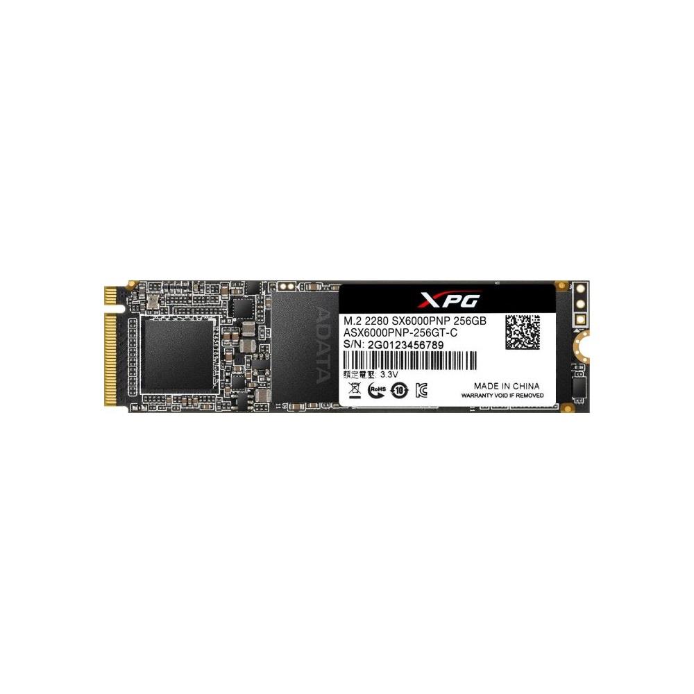 256GB SSD M.2 Adata SX6000 fotó, illusztráció : ASX6000PNP-256GT-C