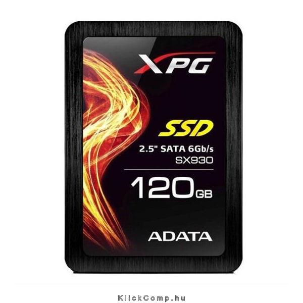 120GB SSD 2.5  SATA3 ADATA SX930 XPG Series Solid State Disk fotó, illusztráció : ASX930SS3-120GM-C